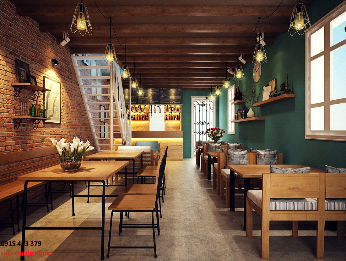 Thiết kế nội thất quán COFFE  sang trọng | xuonggohcm.net - 1